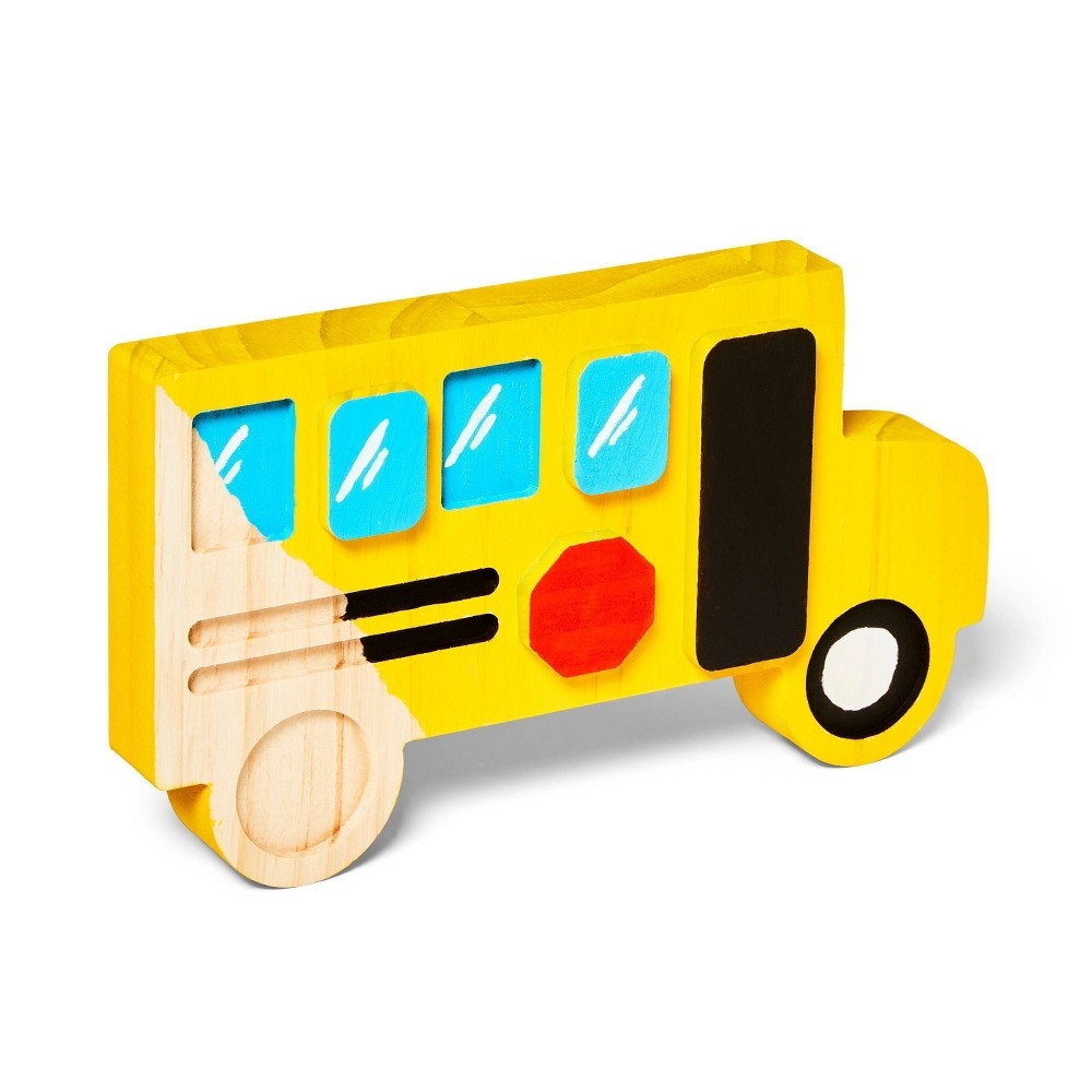 slide 2 of 3, Standing Wood School Bus - Mondo Llama, 1 ct