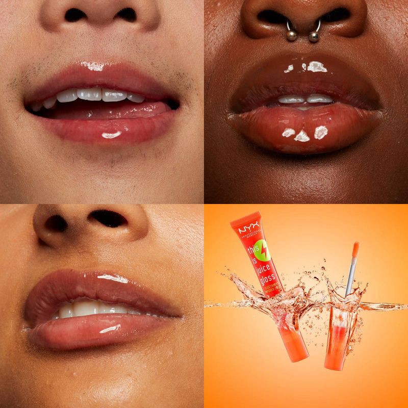 slide 6 of 9, NYX Professional Makeup This Is Juice Lip Gloss - Infused with Electrolytes - Guava Snap - 0.33 fl oz, 0.33 fl oz