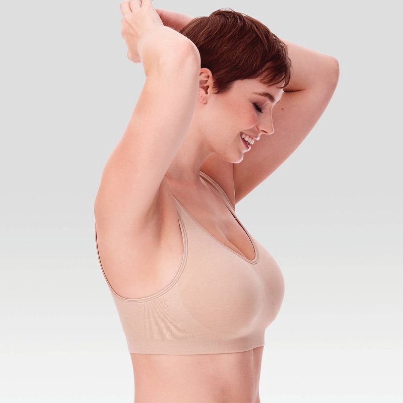 slide 2 of 4, Beauty By Bali Women's Comfort Revolution Alpha Bra B488 - Nude M: Wireless Full Coverage Scoopneck, 1 ct