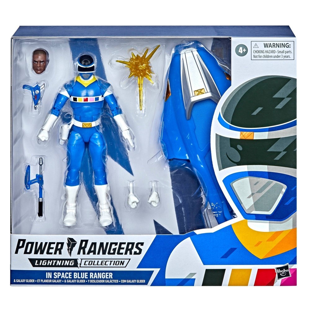 slide 2 of 8, Power Rangers Lightning Collection In Space Blue Ranger & Galaxy Glider Action Figure, 1 ct