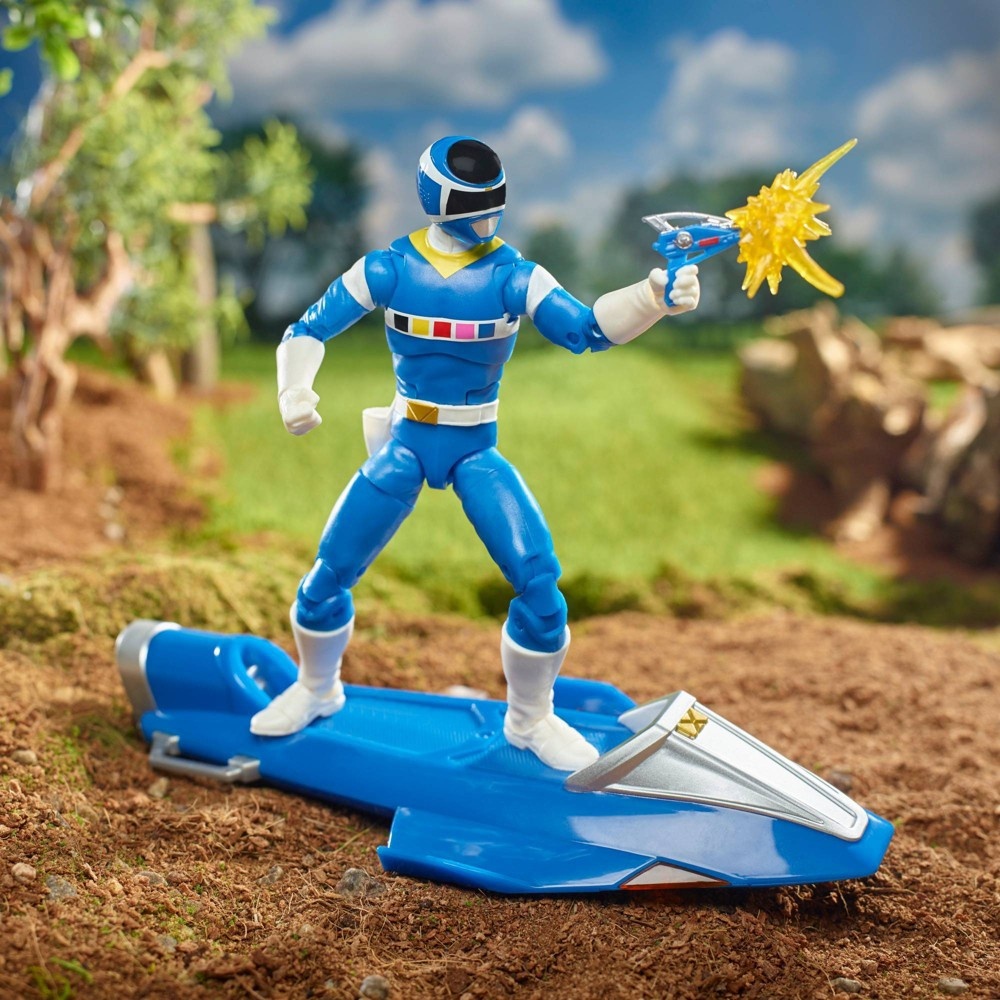 slide 8 of 8, Power Rangers Lightning Collection In Space Blue Ranger & Galaxy Glider Action Figure, 1 ct