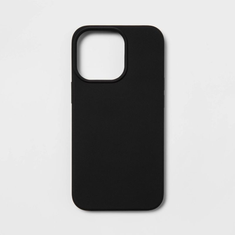 slide 1 of 3, Apple iPhone 13 Pro with Magnetic Case - heyday™ Black: Lightweight Silicone Protective Cover, 1 ct