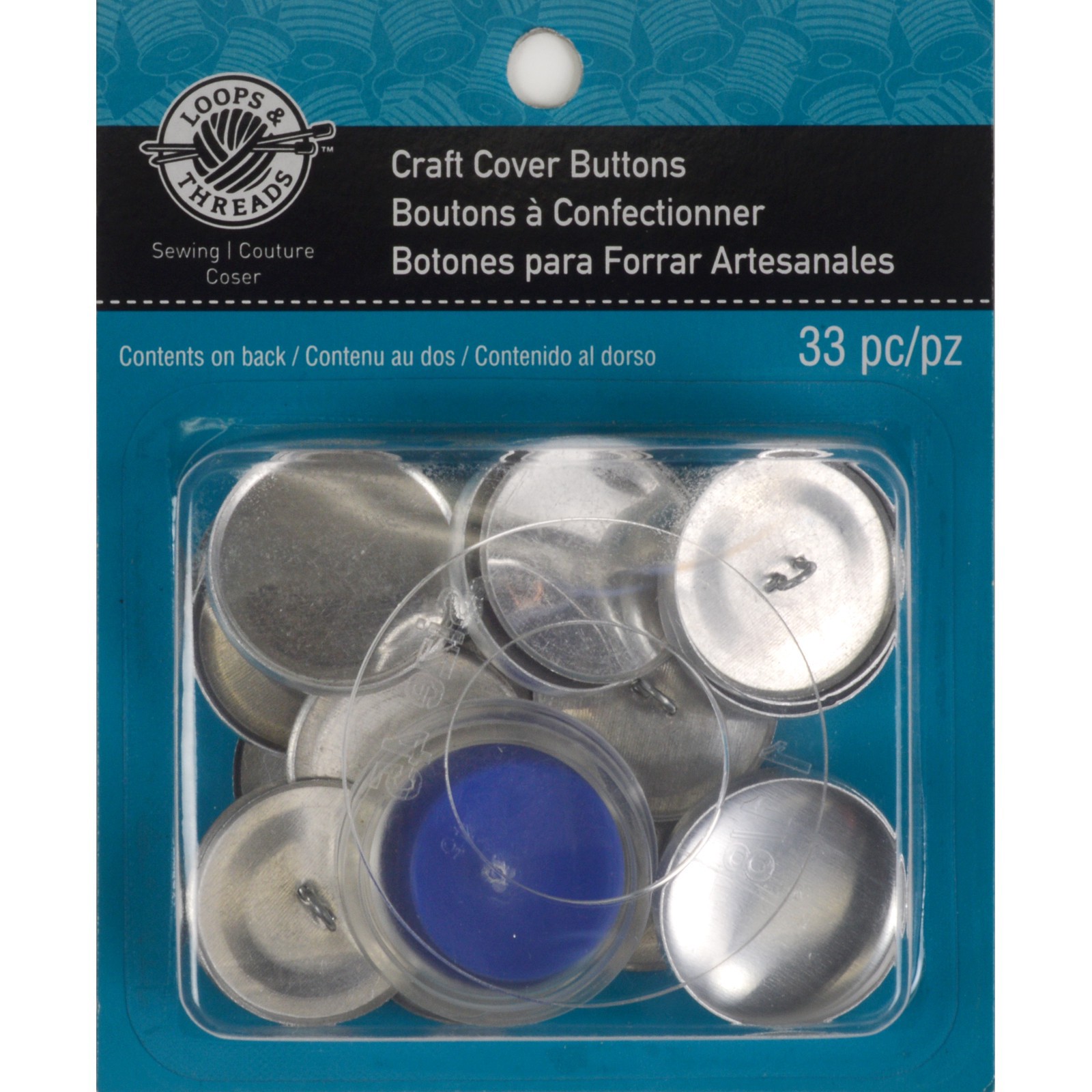 slide 2 of 2, Craft Cover Button Kit By Loops & Threads, 1 ct