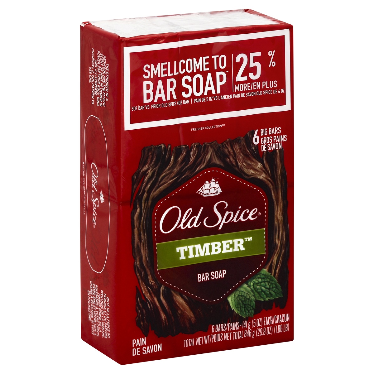 slide 1 of 2, Old Spice Bar Soap 6 ea, 6 ct