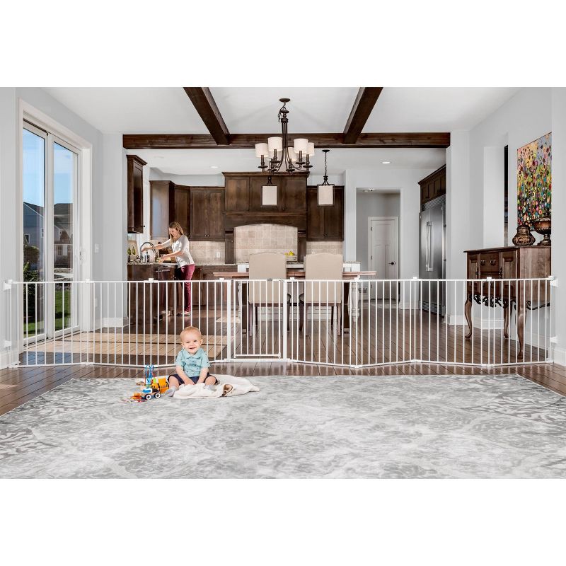 slide 1 of 4, Regalo 2 in 1 Super Wide™ Safety Gate & Play Yard, 1 ct
