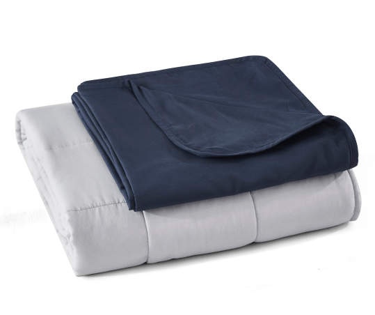 Weighted discount blanket indigo