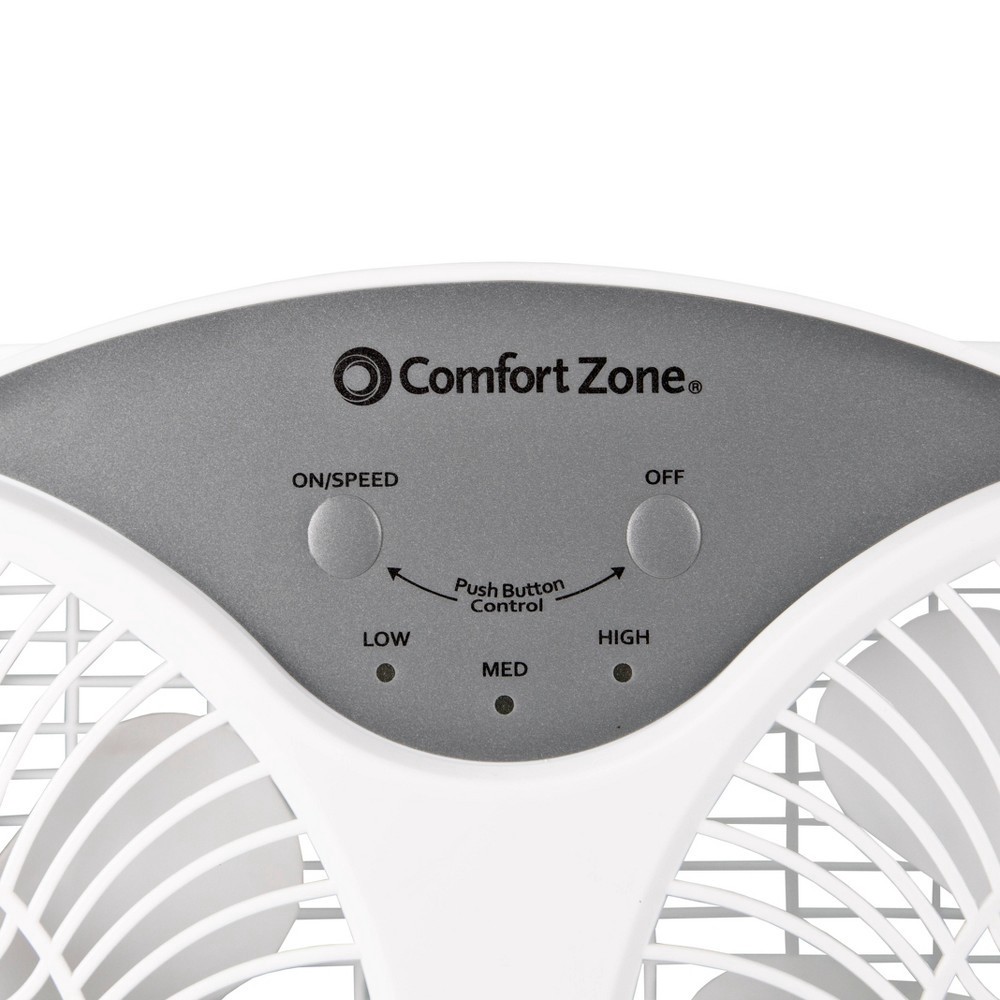 Comfort Zone Dual Digital Reversible Window Fan with Bug Screen 1 ct