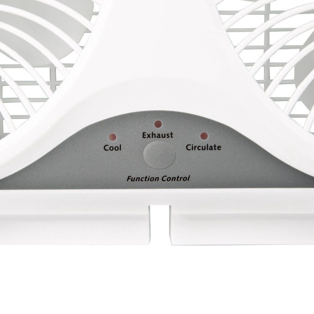 Comfort Zone Dual Digital Reversible Window Fan with Bug Screen 1 ct