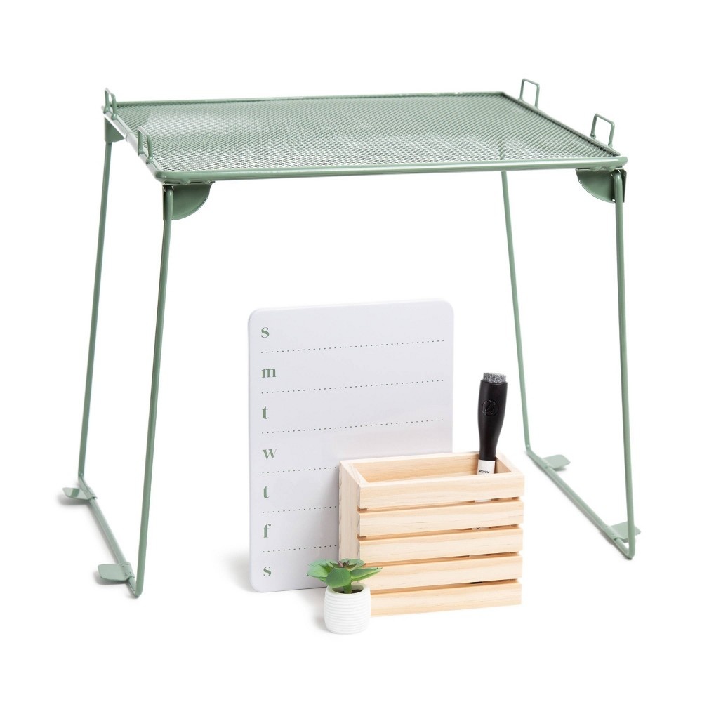 slide 2 of 3, 5ct Locker Kit with Shelf Garden Green - U Brands, 5 ct