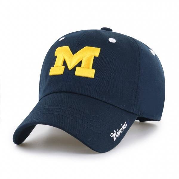 slide 1 of 2, NCAA Michigan Wolverines Women's Miata Relaxed Fit Fabric Washed Hat, 1 ct