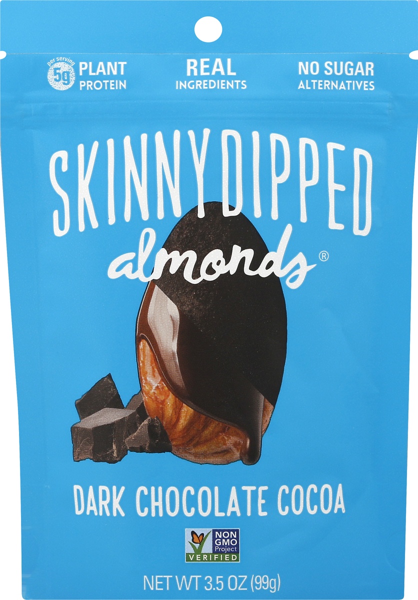 slide 10 of 10, SkinnyDipped Dark Chocolate Cocoa Almonds - 3.5oz, 3.5 oz