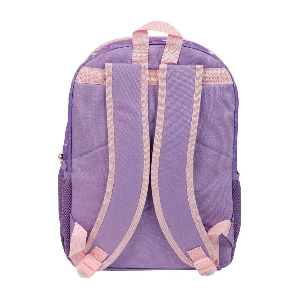 slide 3 of 3, Frozen Anna & Elsa & Bruni Kids' 16" Backpack - Purple, 1 ct