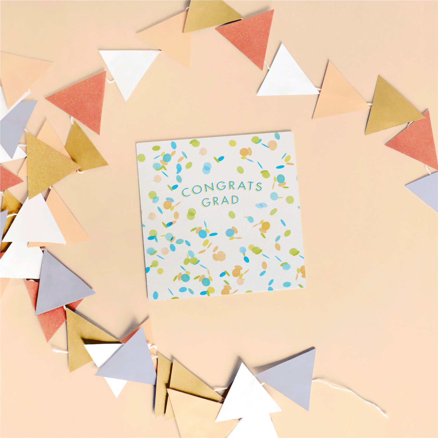 slide 4 of 5, American Greetings Congrats Confetti Graduation Greeting Card, 6 ct