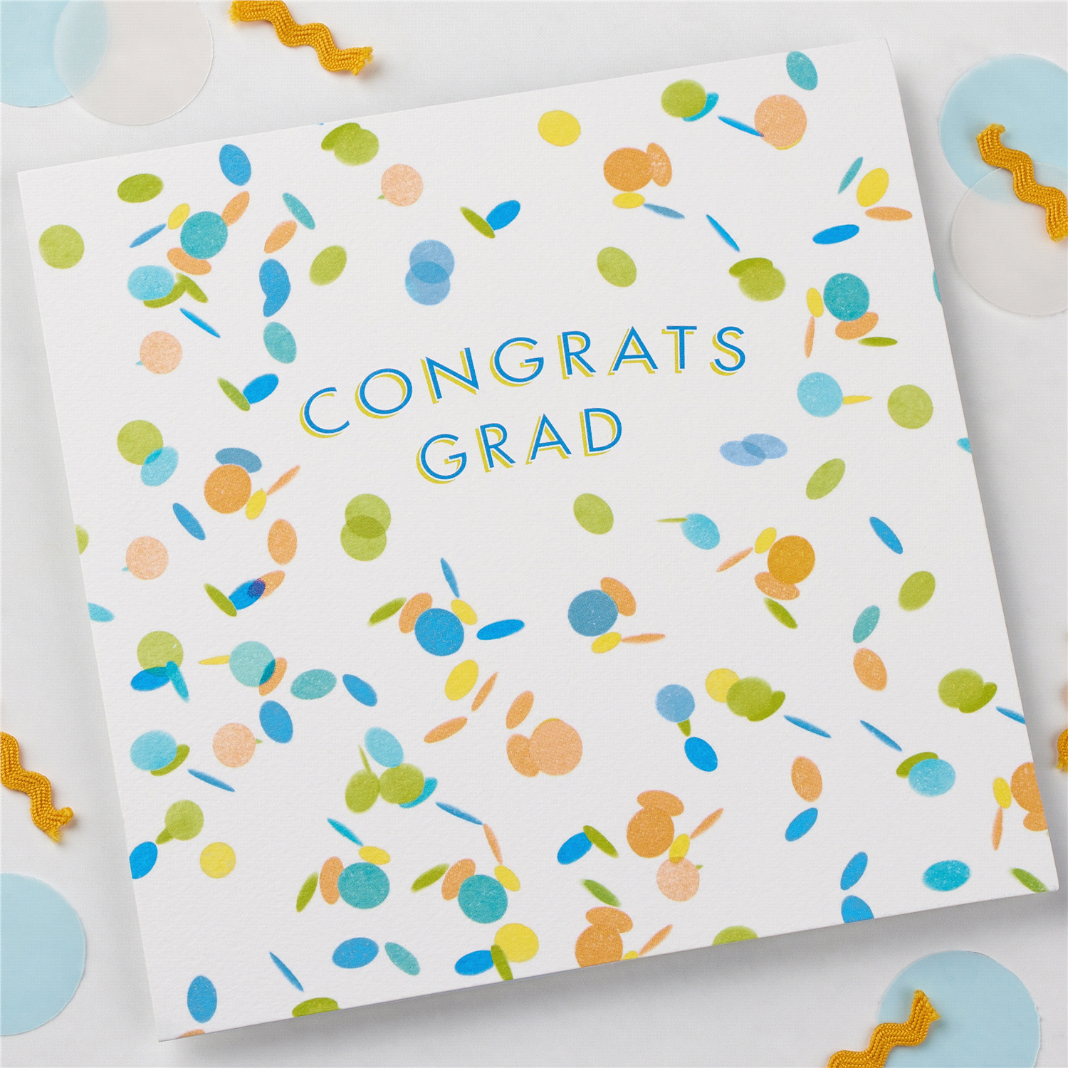 slide 5 of 5, American Greetings Congrats Confetti Graduation Greeting Card, 6 ct