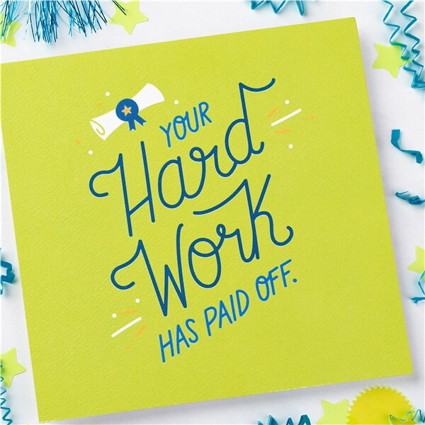 slide 14 of 25, American Greetings Hard Work Graduation Greeting Card, 6 ct