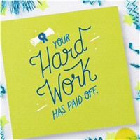 slide 5 of 25, American Greetings Hard Work Graduation Greeting Card, 6 ct