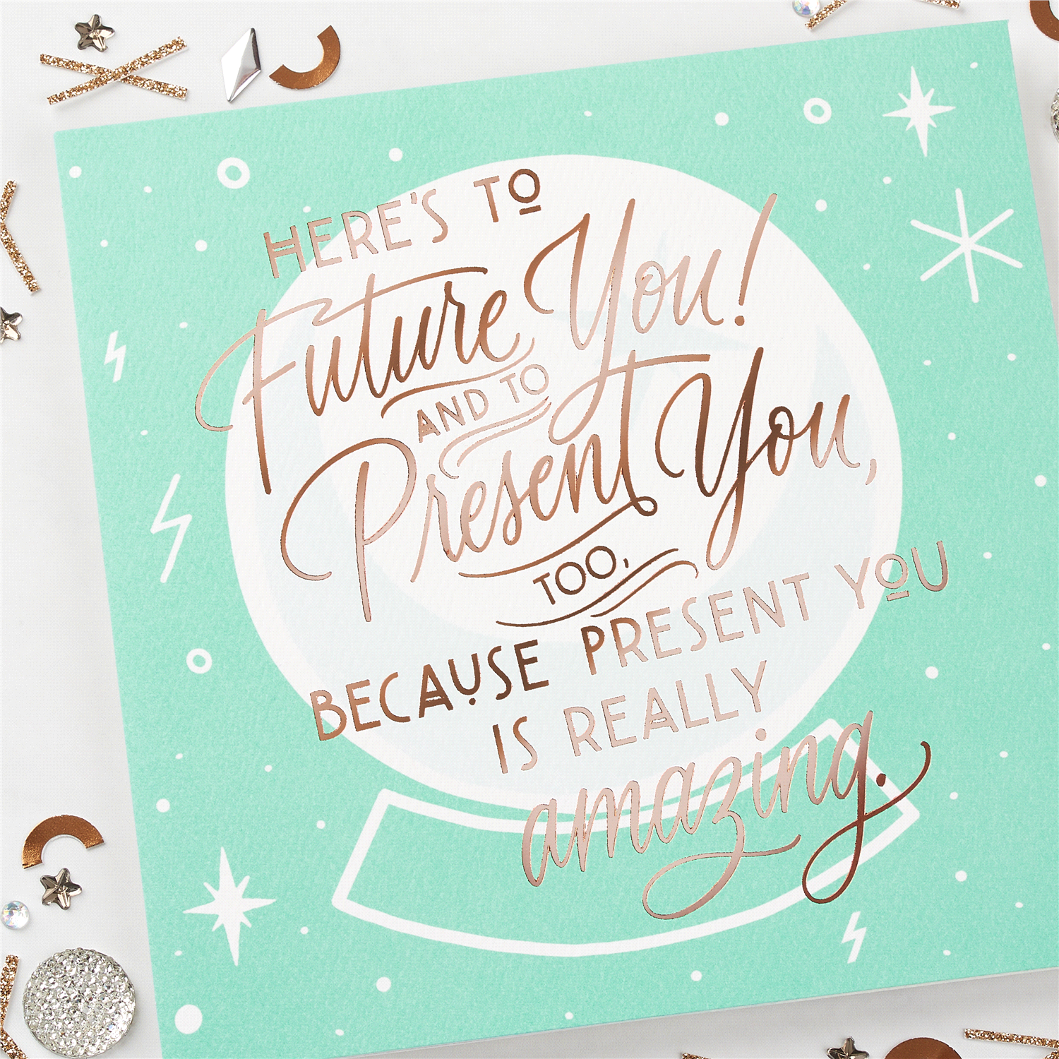 slide 4 of 4, American Greetings Here's to You Graduation Greeting Card with Foil, 1 ct