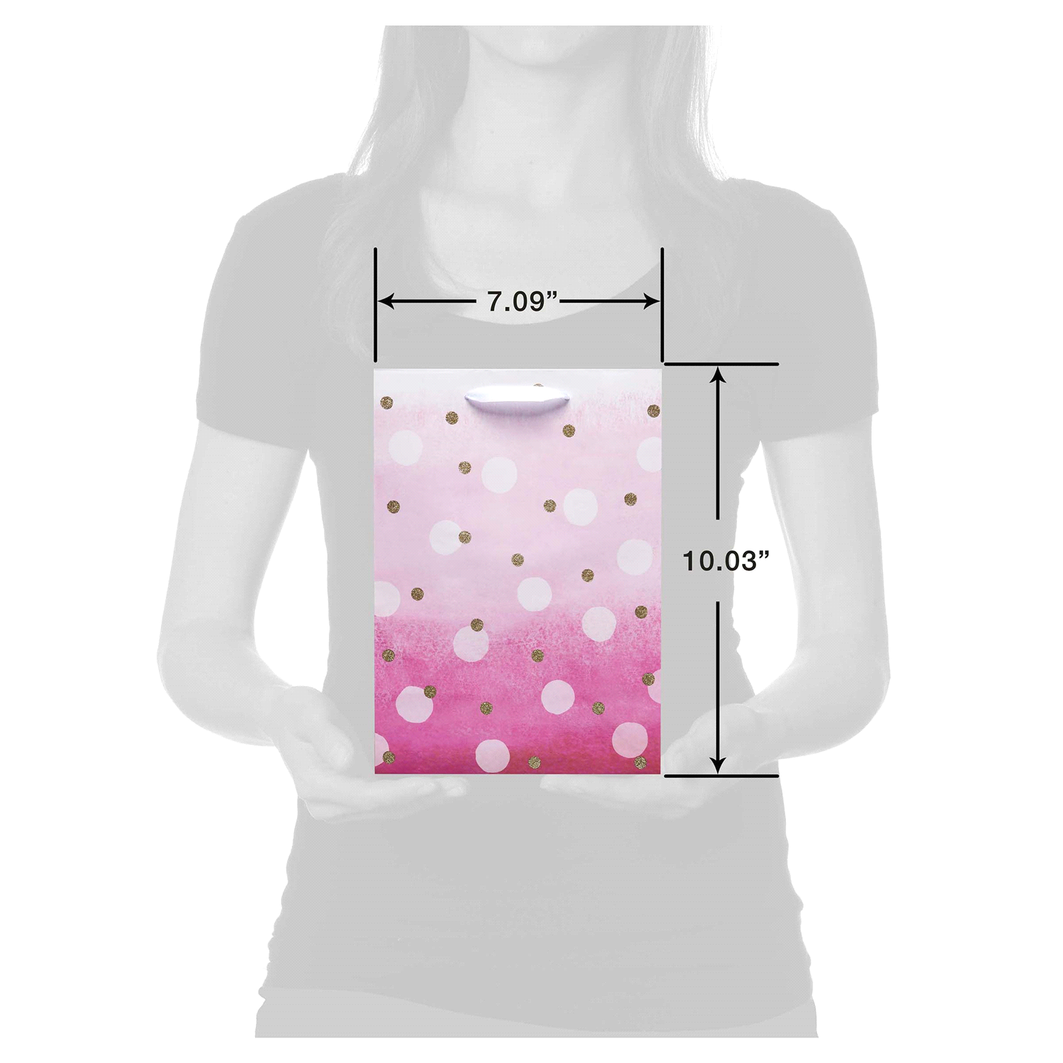 slide 3 of 3, American Greetings Medium Gift Bag (Pink Ombre), 1 ct