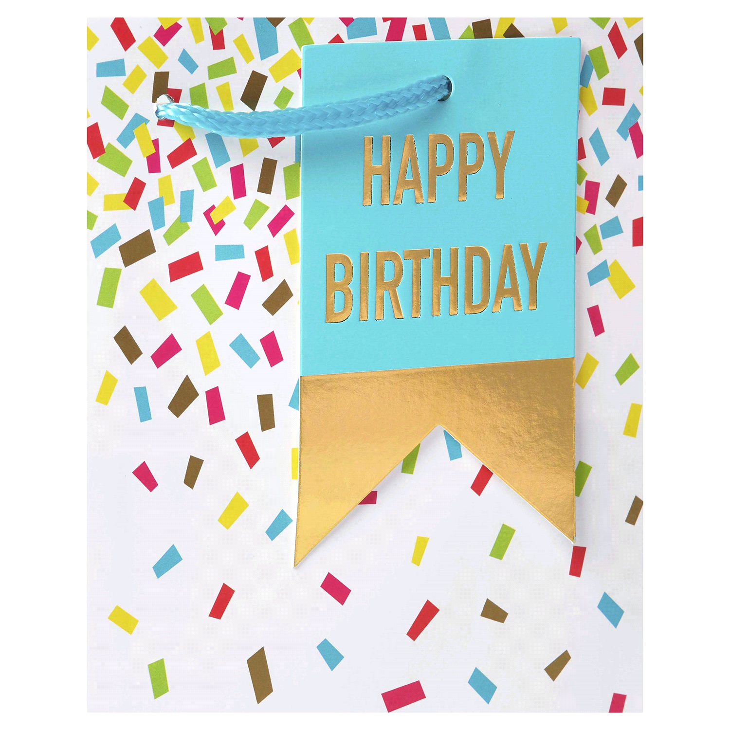 slide 2 of 3, American Greetings Medium Gift Bag (Confetti), 1 ct