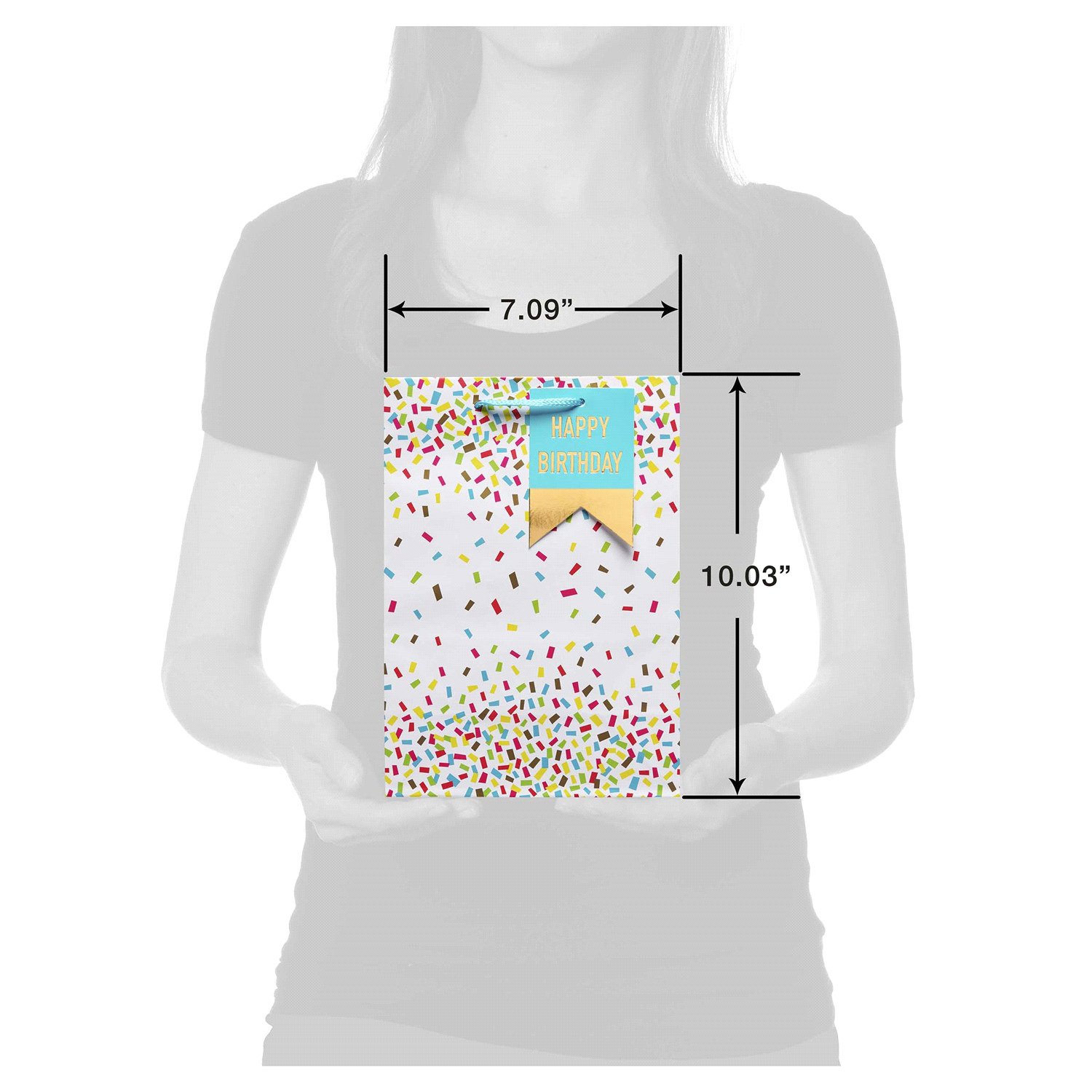 slide 3 of 3, American Greetings Medium Gift Bag (Confetti), 1 ct