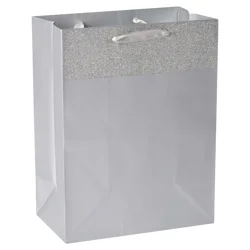 American Greetings Gift Bag, Silver, 1-Count