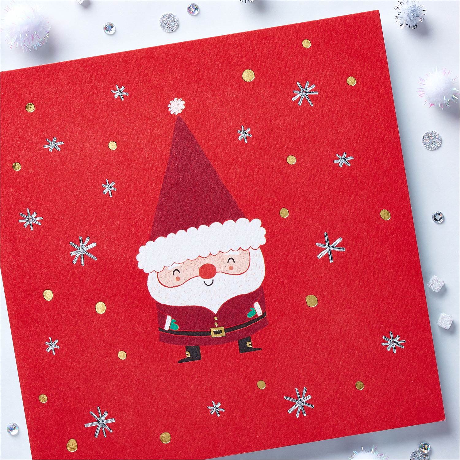 slide 3 of 4, AMERICAN GREETINGS Santa - Christmas Card, 1 ct