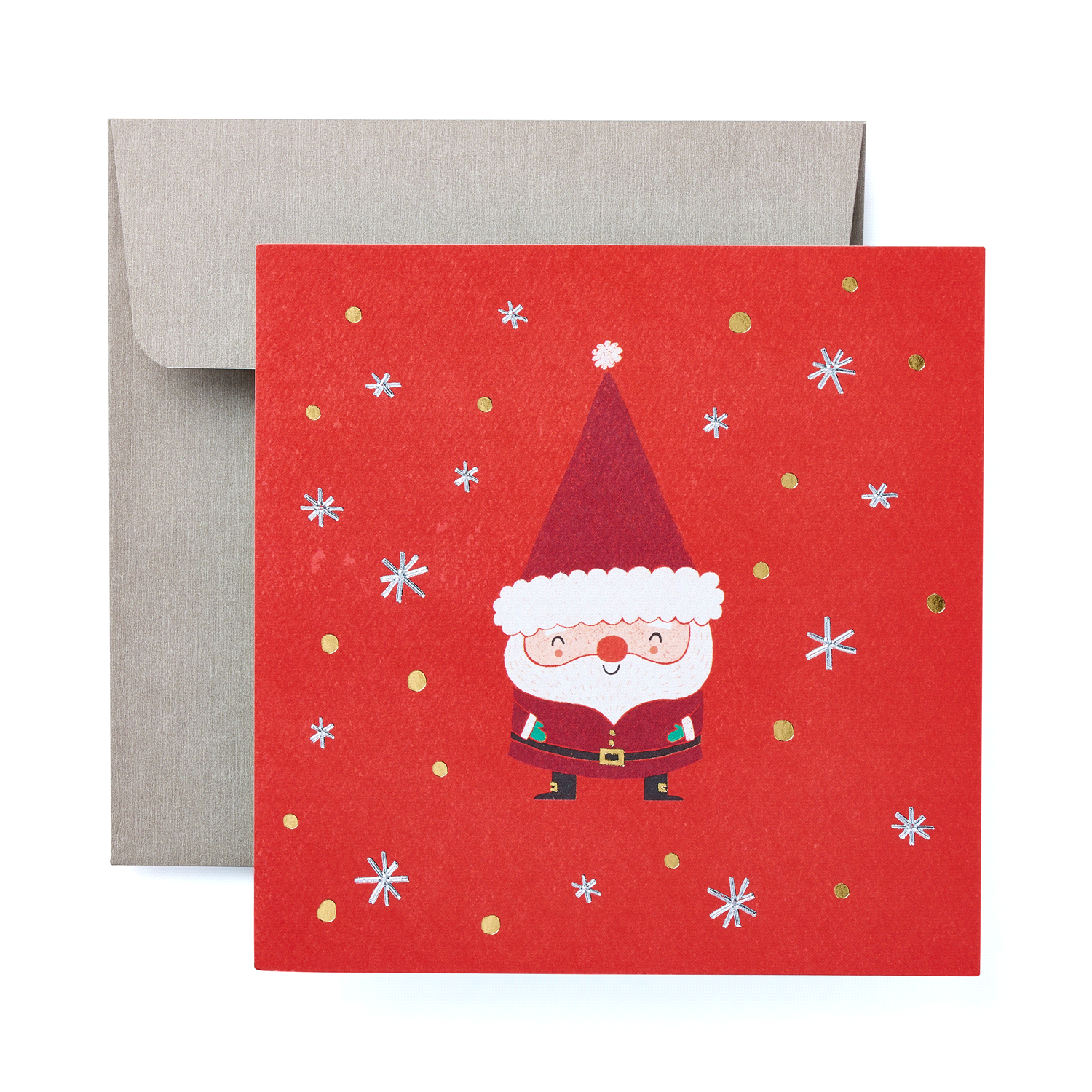 slide 1 of 4, AMERICAN GREETINGS Santa - Christmas Card, 1 ct