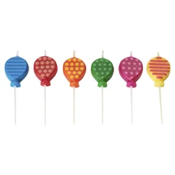 Papyrus Birthday Candles, Balloons (6-Count)