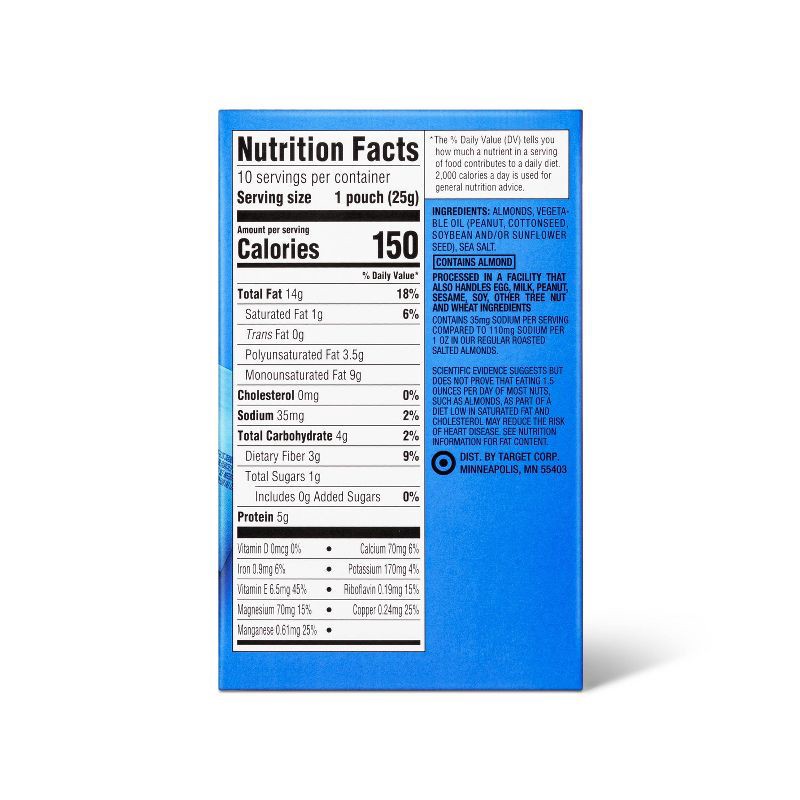 slide 2 of 4, Lightly Salted Roasted Almonds - 10ct - Good & Gather™, 10 ct