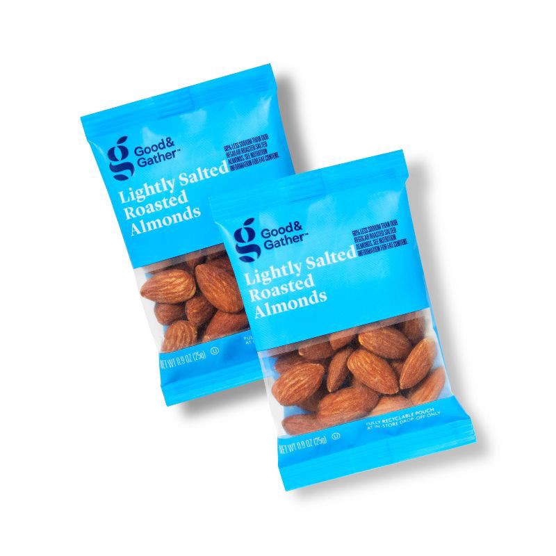 slide 3 of 4, Lightly Salted Roasted Almonds - 10ct - Good & Gather™, 10 ct
