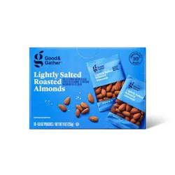 Lightly Salted Roasted Almonds - 10ct - Good & Gather™