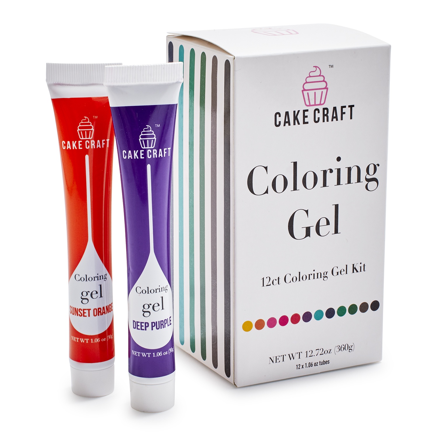 slide 1 of 1, Cake Craft 12-Pack Coloring Gel Kit, 1 ct