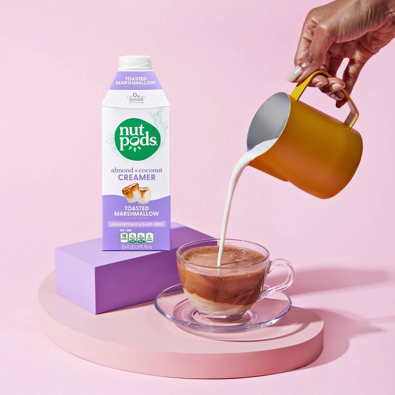 slide 6 of 7, nutpods Toasted Marshmallow Almond + Coconut Coffee Creamer - 25.4 fl oz, 25.4 fl oz