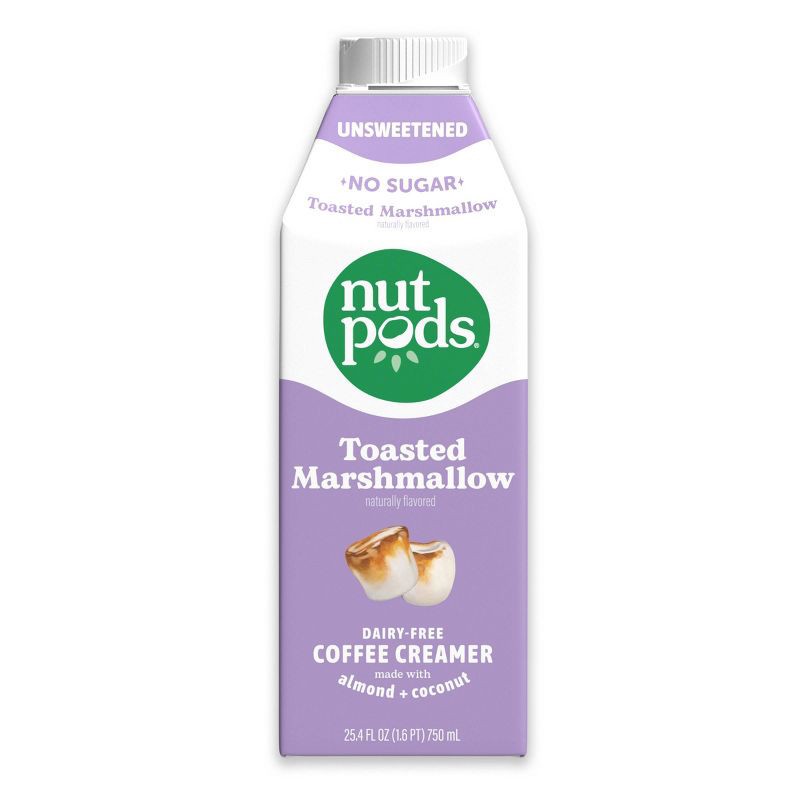 slide 1 of 9, nutpods Toasted Marshmallow Almond + Coconut Coffee Creamer - 25.4 fl oz, 25.4 fl oz