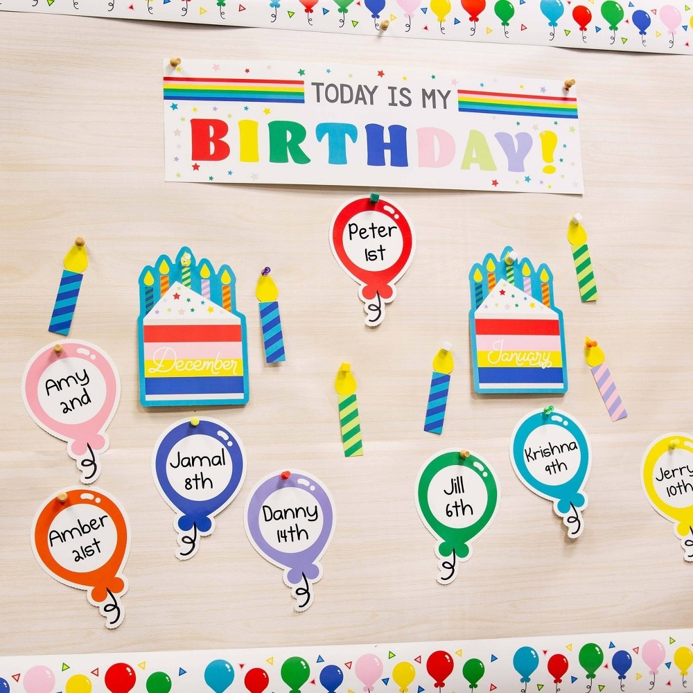 36' Reversible Rolled Bulletin Board Balloons/YAY Boarder Horizon