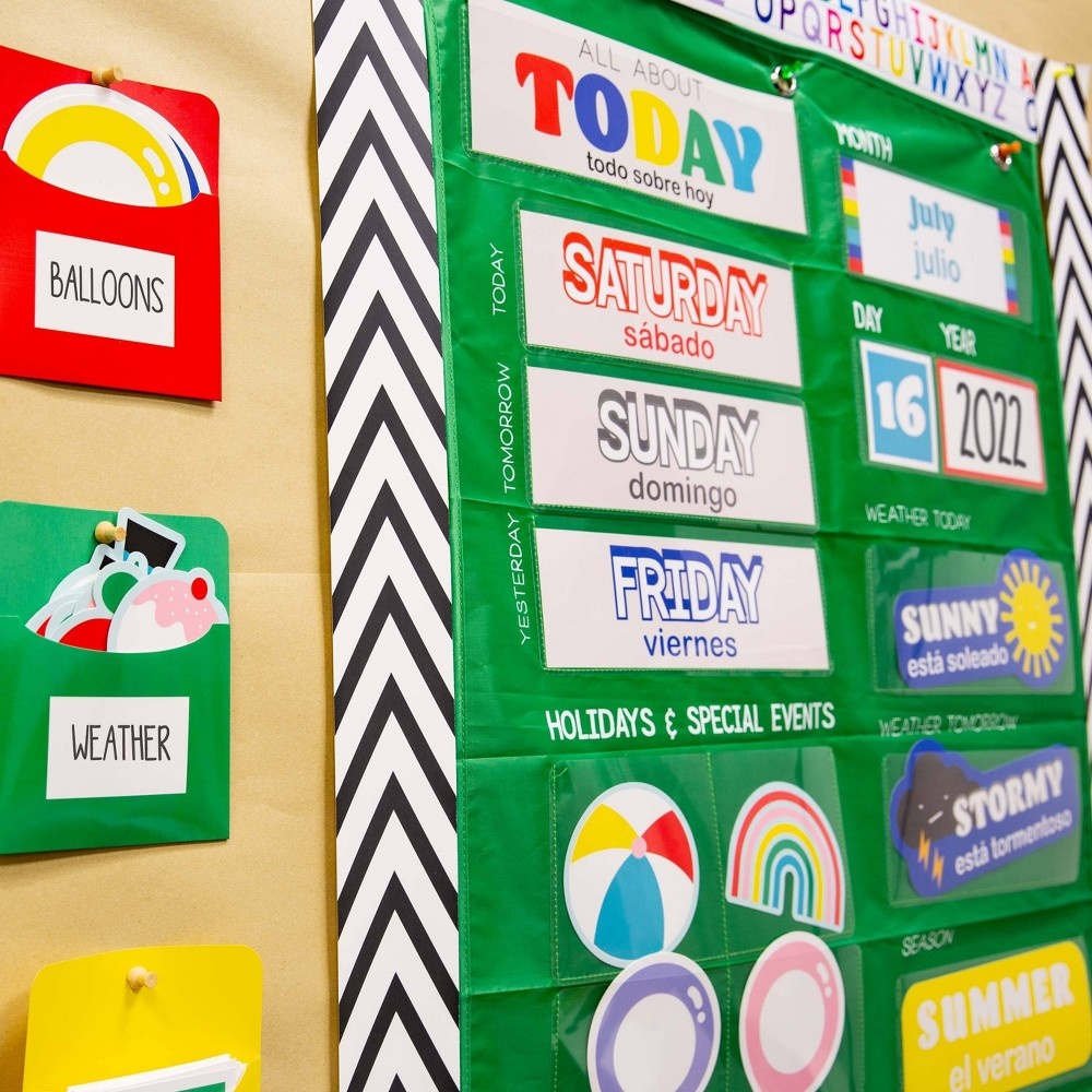 slide 3 of 3, 36' Reversible Rolled Bulletin Board Alphabet Boarder - Horizon Group, 1 ct