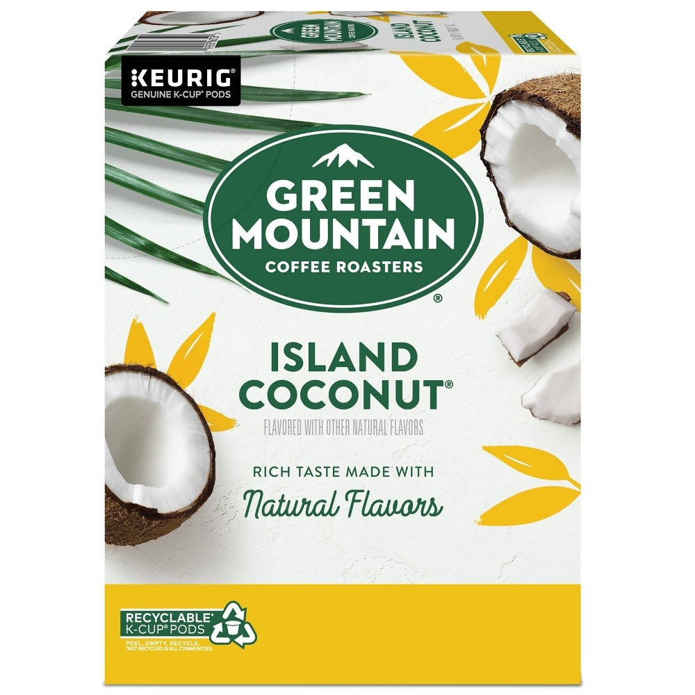 slide 5 of 11, Green Mountain Coffee Island Coconut Medium Roast Coffee - Keurig K-Cup Coffee Pods - 24ct, 24 ct