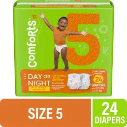 Comforts™ Day or Night Baby Diapers Size 5 (27+ lbs)