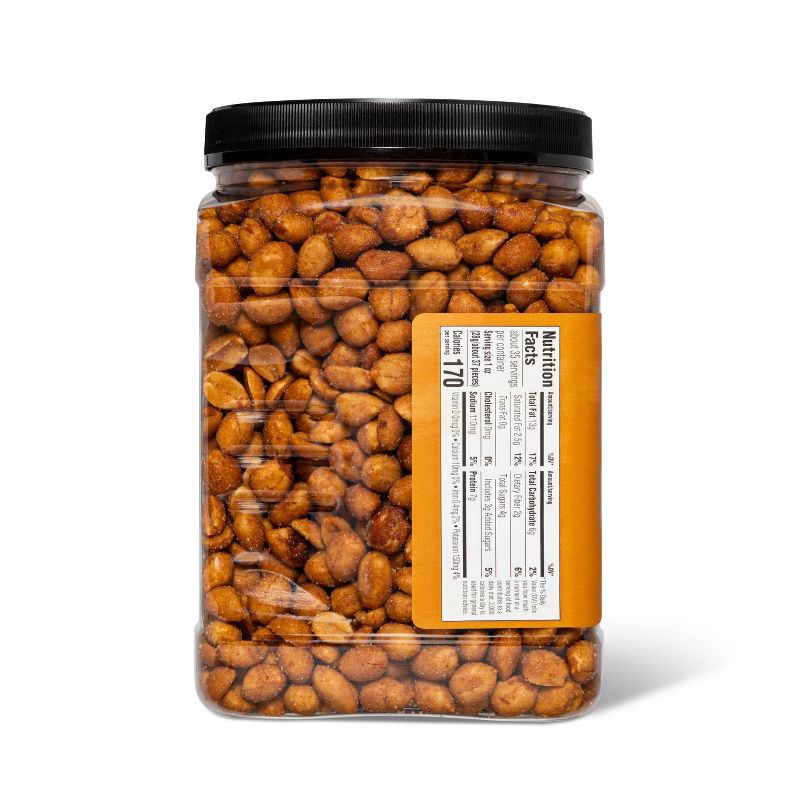slide 2 of 5, Honey Roasted Peanuts - 34.5oz - Good & Gather™, 34.5 oz