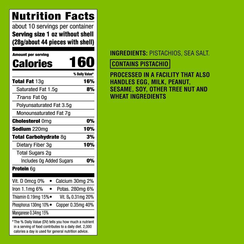 slide 4 of 4, Sea Salt Dry Roasted Pistachios - 20oz - Good & Gather™, 20 oz