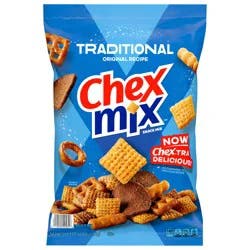 Chex Mix Snack Mix, Traditional, Savory Snack Bag, 40 oz