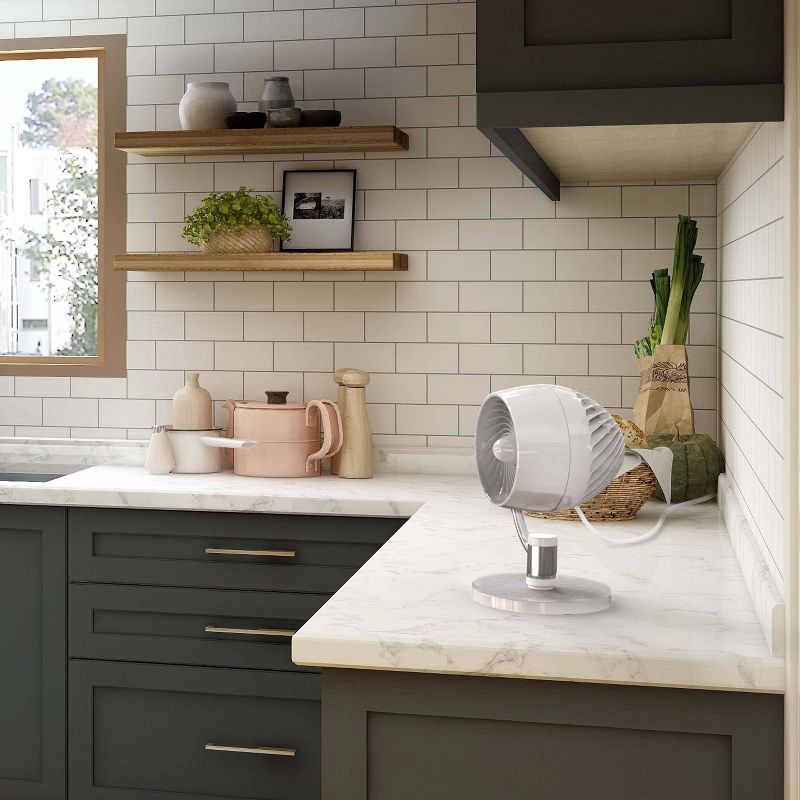 slide 5 of 8, Vornado PIVOT 3U Whole Room Air Circulator with Customizable Design Discs: Electric Desk Fan, 3 Speeds, 100-300 sq. ft., 1 ct