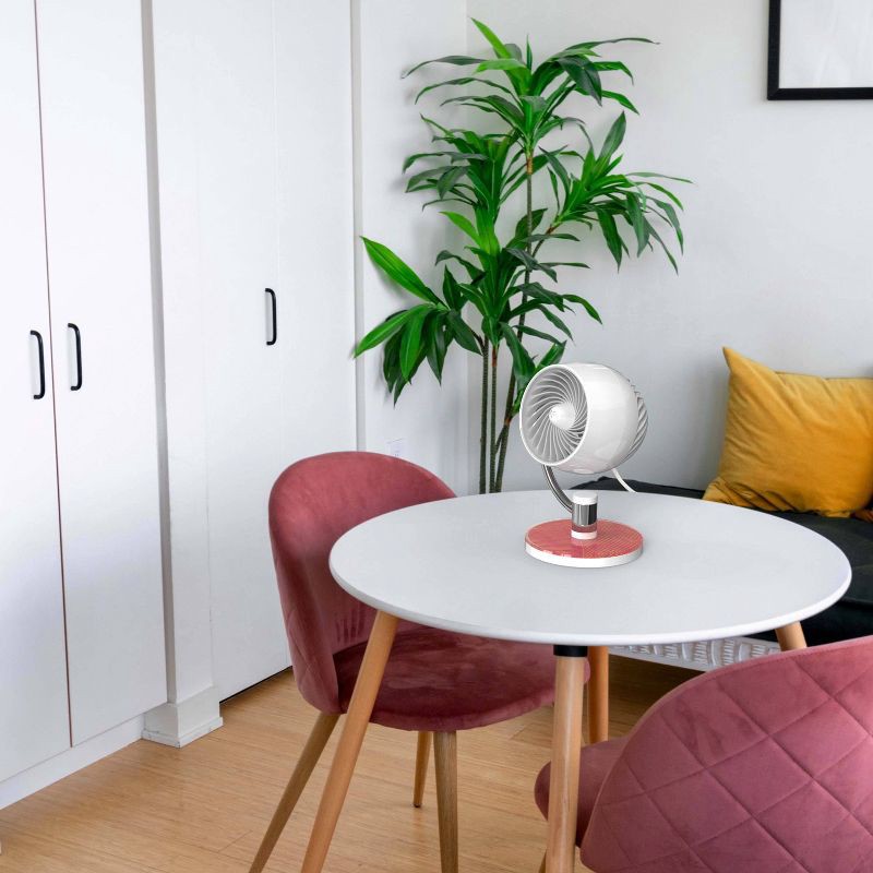 slide 8 of 8, Vornado PIVOT 3U Whole Room Air Circulator with Customizable Design Discs: Electric Desk Fan, 3 Speeds, 100-300 sq. ft., 1 ct