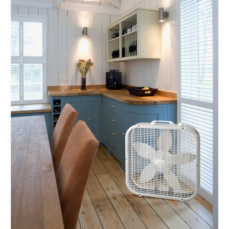 slide 4 of 7, Lasko 3733 Box Fan White, 1 ct