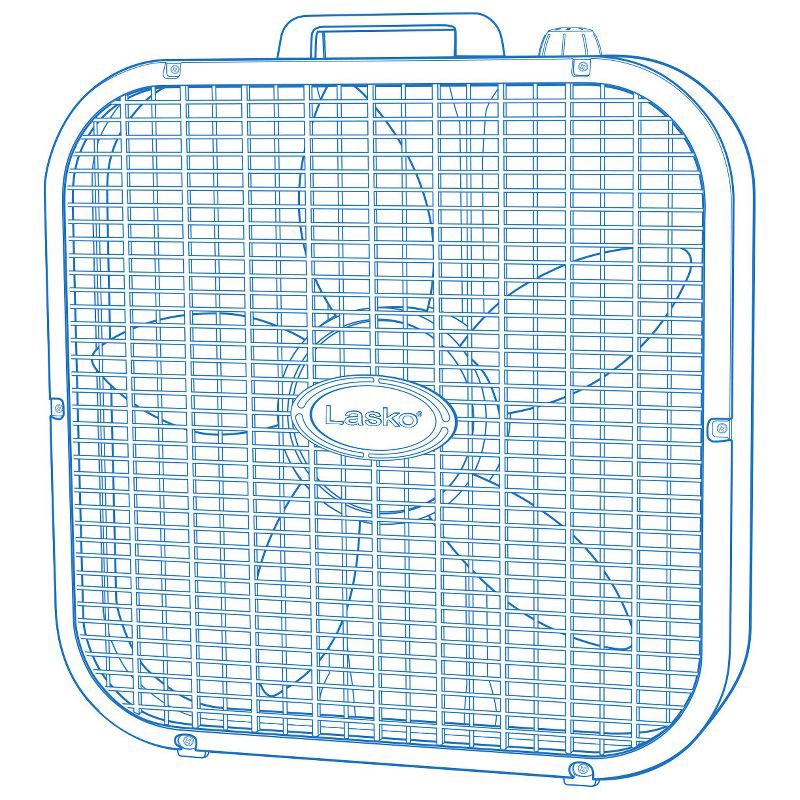 slide 6 of 7, Lasko 3733 Box Fan White, 1 ct