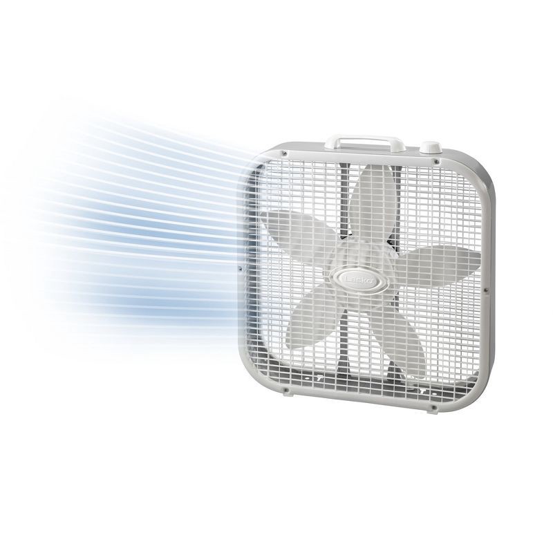 slide 1 of 7, Lasko 3733 Box Fan White, 1 ct