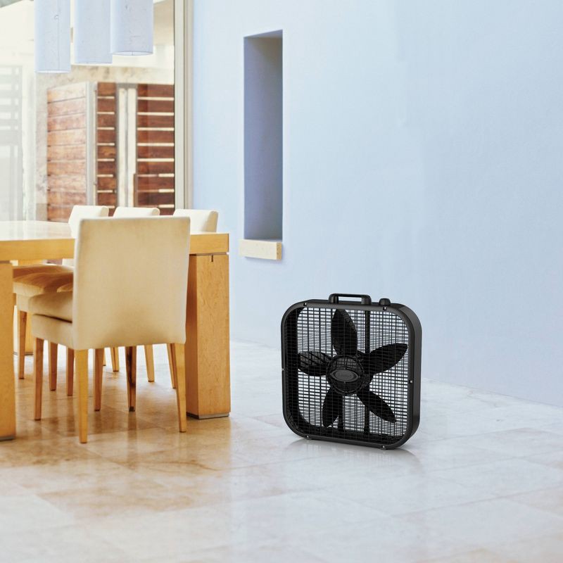 slide 4 of 4, Lasko Box Fan Black, 1 ct
