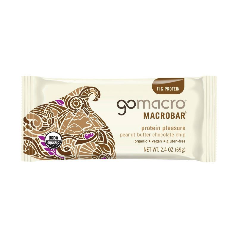 slide 3 of 6, GoMacro Peanut Butter Chocolate Chip MacroBar - 4ct/ 7.1oz, 4 ct, 7.1 oz