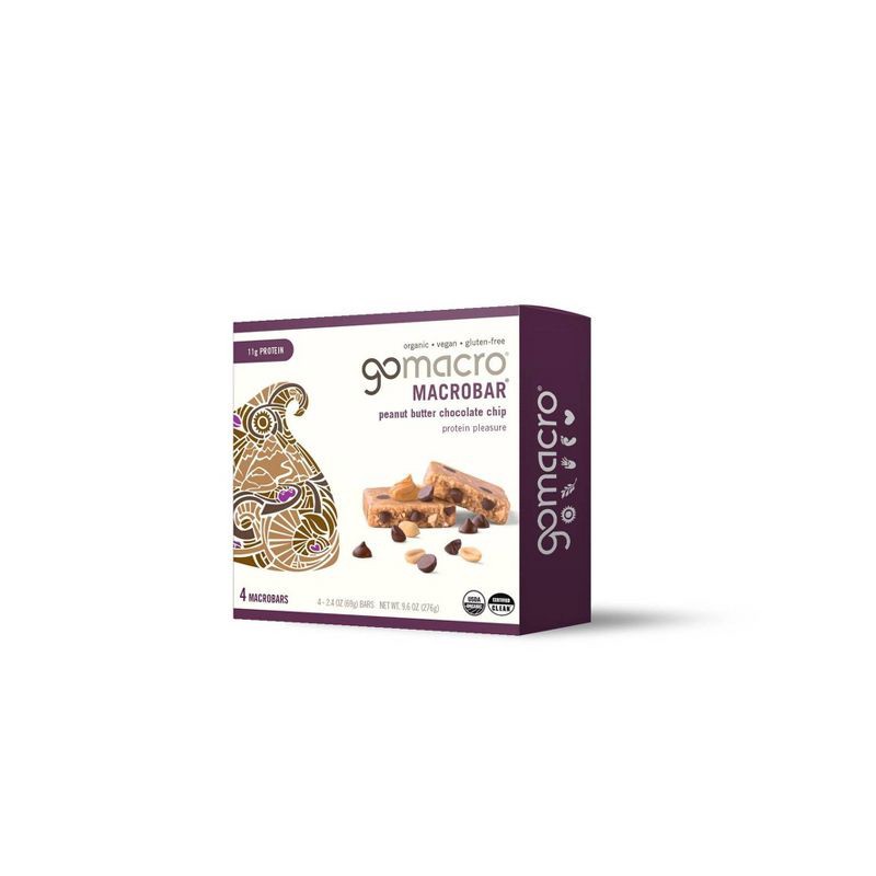 slide 7 of 7, GoMacro Peanut Butter Chocolate Chip MacroBar - 4ct/ 7.1oz, 4 ct, 7.1 oz