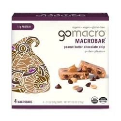 GoMacro Peanut Butter Chocolate Chip MacroBar - 4ct/ 7.1oz